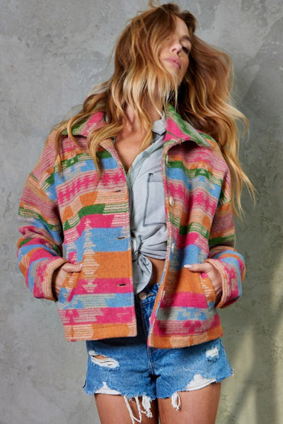 Multi Color Aztec Jacket