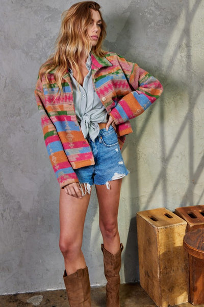 Multi Color Aztec Jacket